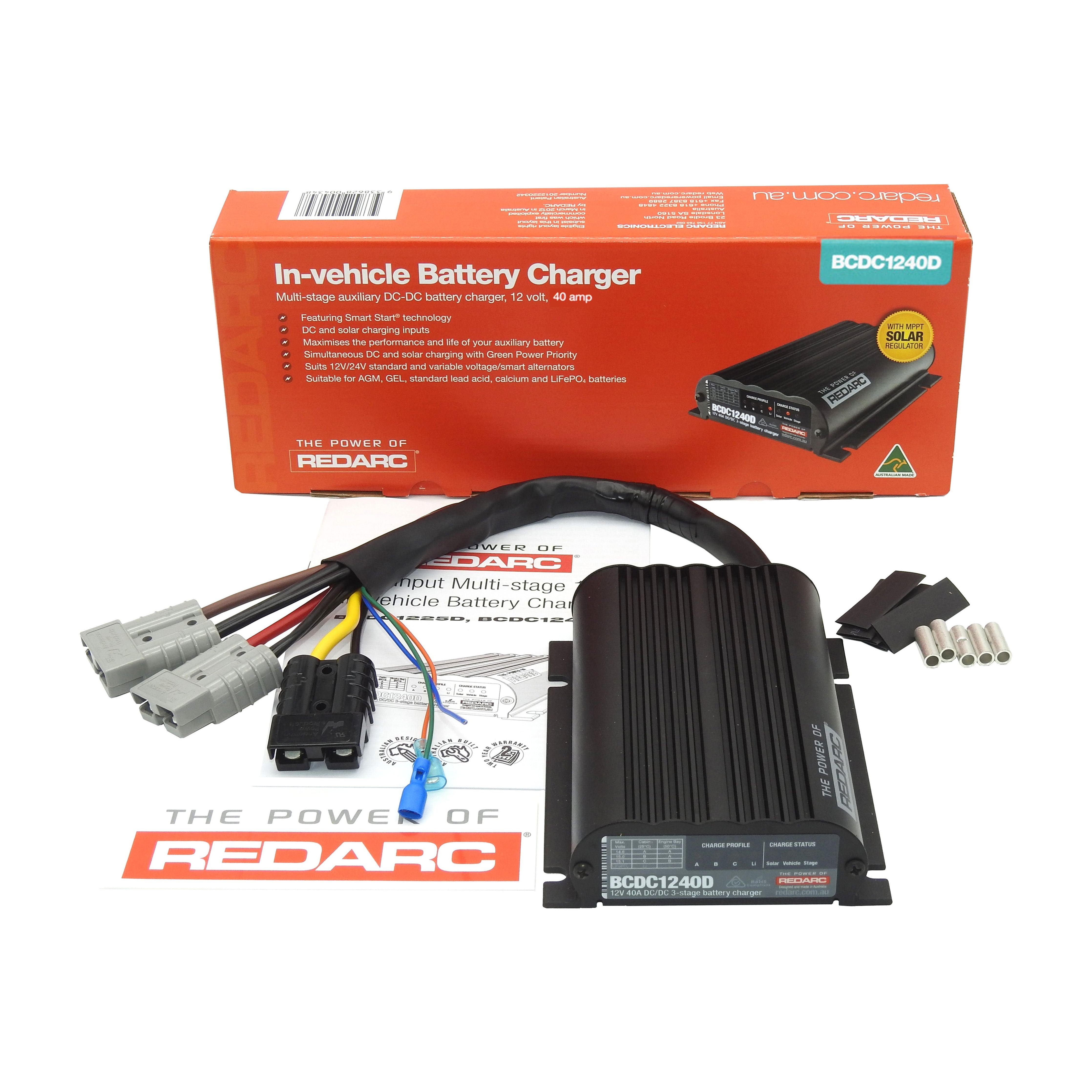 REDARC 933Volts CLASSIC 40Amp In Vehicle Battery Charger QUICK CONNECT