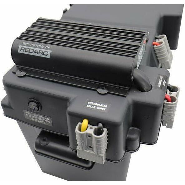 Redarc BCDC1225D Battery Box quick connect style with override for low voltage vehicle Smart Alternator design