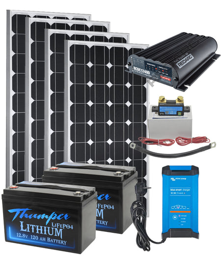 Lithium solar package with Victron Redarc