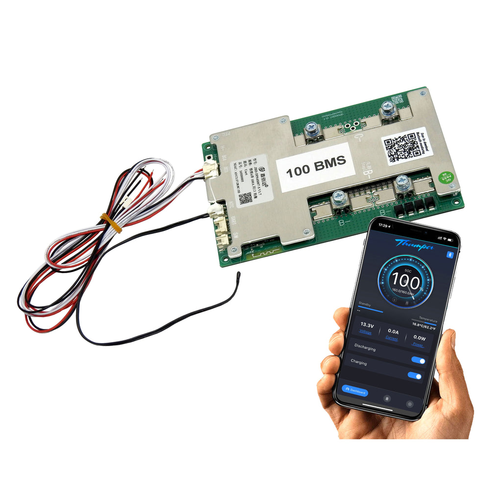 Bms System Replacement Replacement 4S 12V 100A BMS board with Bluetooth and Balance
