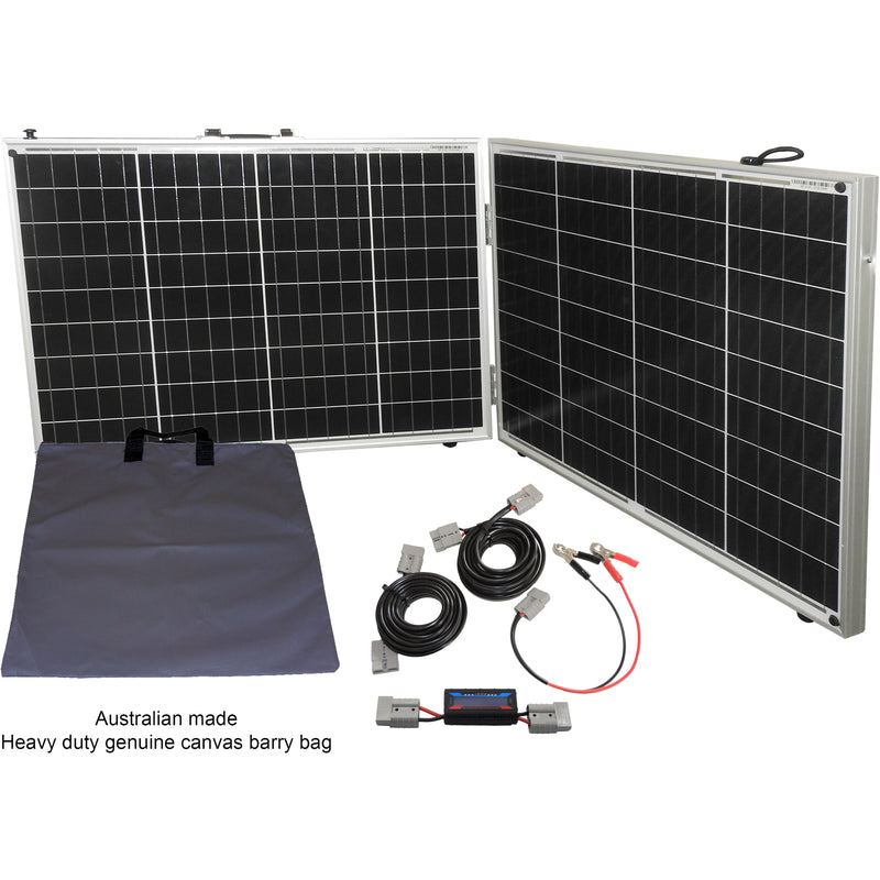 Unregualted - Portable 110 watt SPLIT Solar Panel | Suits DC charger use | BA110SF-UN - Home of 12 Volt Online