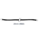 Battery link cables 20mm 4B&S 4AWG BLACK with 8mm eyelets