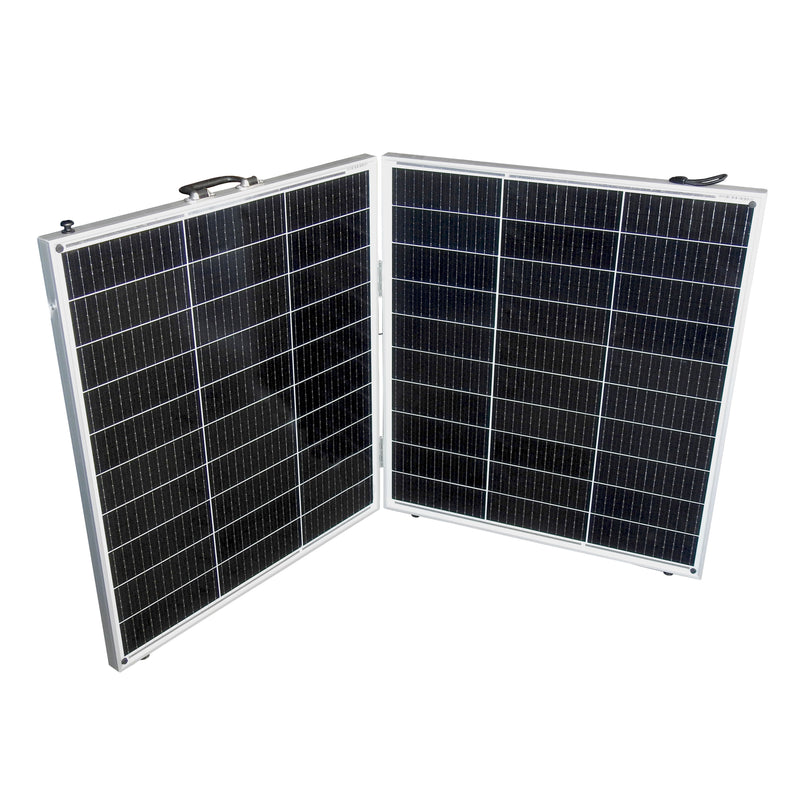 Portable 220 watt Split Fold Solar Panel - complete package | Suits DC charger use - Home of 12 Volt Online