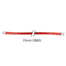 Battery link cables 25mm 3B&S 3AWG RED with 8mm eyelets