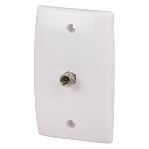 Flushmount 75 Ohm TV Wall Socket with F-Rear Connection | LT3065 - Home of 12 Volt Online