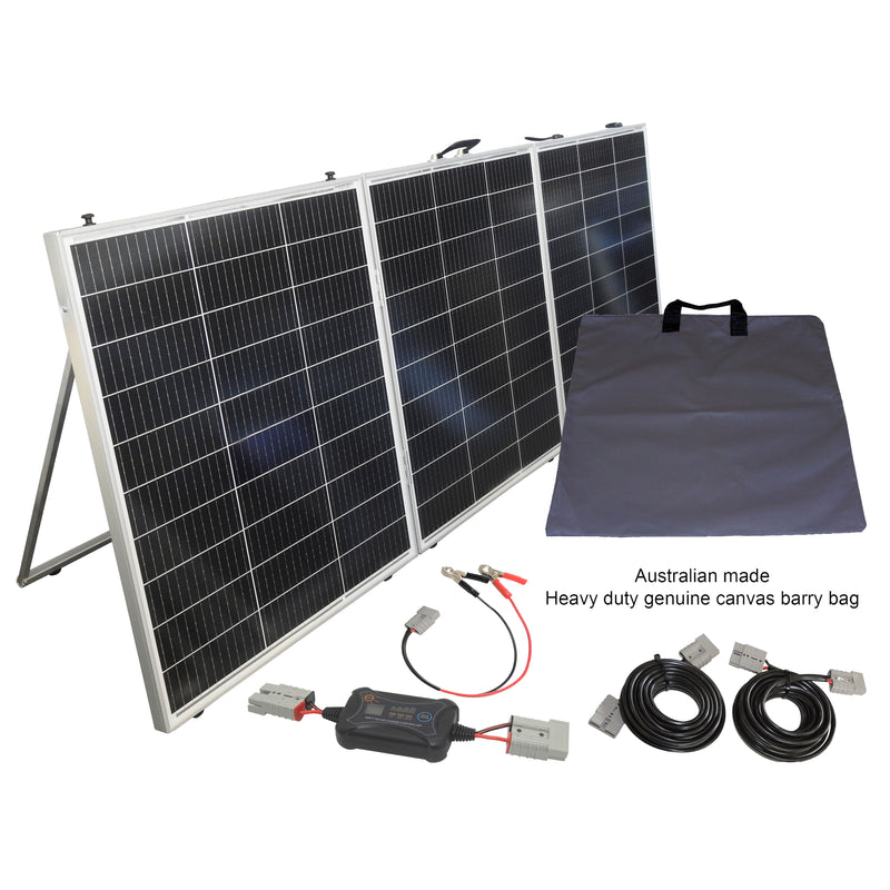 Portable 330 watt Tri Fold Solar Panel - Unregulated | Suits DC charger use - Home of 12 Volt Online