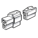 Narva 2 Way Male Quick Connector Housing | 56272BL - Home of 12 Volt Online