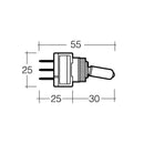 Narva Off/On Toggle Switch with Red LED | 60049BL - Home of 12 Volt Online