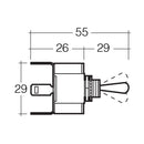 Narva Momentary (On)/Off/Momentary (On) H/D Toggle Switch | 60063BL - Home of 12 Volt Online