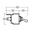 Narva Off/On Heavy-Duty Toggle Switch | 60065BL - Home of 12 Volt Online