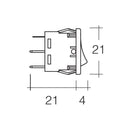 Narva Off/On Micro Rocker Switch with Red LED | 62061BL - Home of 12 Volt Online