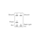 12/24V Off/On LED Illuminated Sealed Rocker Switch with "Winch Power" Symbol (Red) | 63236BL