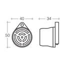 Narva Warning Buzzer - 12 or 24 Dual Voltage 90 Decibels | 72550BL - Home of 12 Volt Online