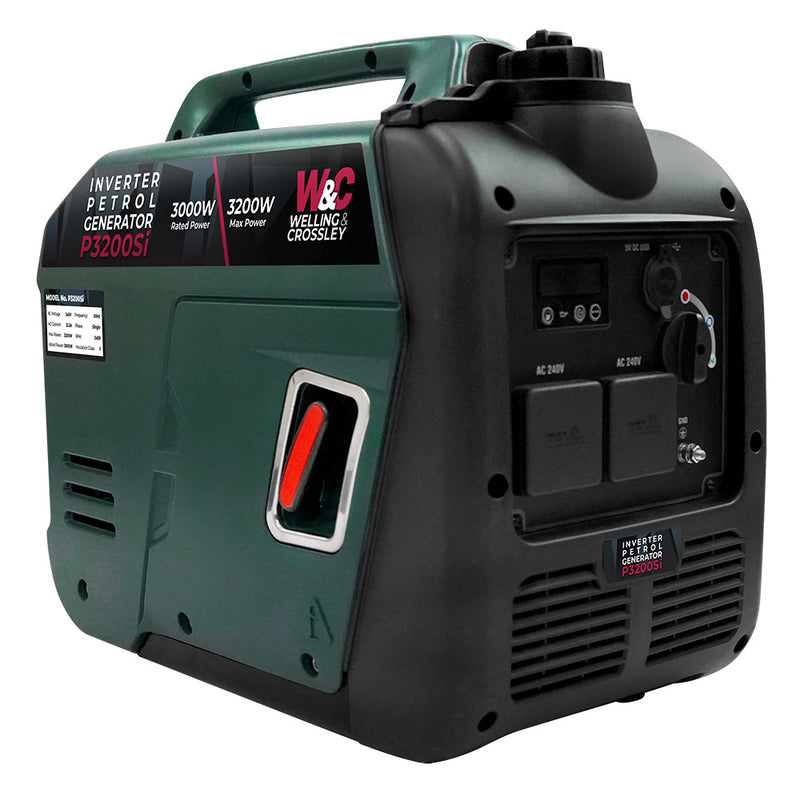 W&C Welling & Crossley Silent Inverter Generator 3200Watt
