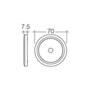 Narva 10-30 Volt Chrome Interior Lamp With Touch On/Dim/Off Switch CW | 87472 - Home of 12 Volt Online