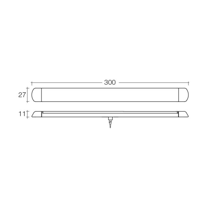 Narva 300 x 27mm LED Strip Lamp 12/24V | 87526BL - Home of 12 Volt Online
