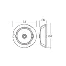 Narva 9-33V L.E.D Interior Swivel Lamp with Off/On with Silver Satin Finish | 87656S - Home of 12 Volt Online