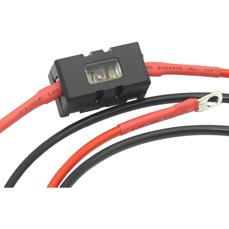 Inverter lead - 8B&S cable In line Midi Fuse Holder with eyelets - Home of 12 Volt Online
