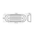 Narva 10-30 Volt Model 8 L.E.D Front End Outline Marker Lamp (White) | 90812CBL - Home of 12 Volt Online