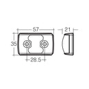 Narva 10-33 Volt Model 14 L.E.D Side Marker Lamp (Red/Amber) |  91402BL - Home of 12 Volt Online