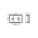 Narva 10-33 Volt Model 14 LED Side Marker External Cabin Marker Lamp | 91422BL - Home of 12 Volt Online