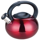 Royal Deluxe Stainless Steel Whistling Kettle 2.5L RED | 0378 - Home of 12 Volt Online