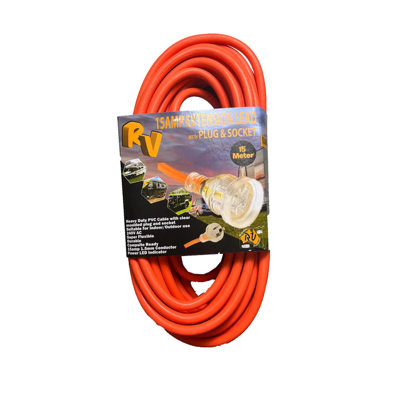 15M 15amp RV Extension Lead | 4020 - Home of 12 Volt Online