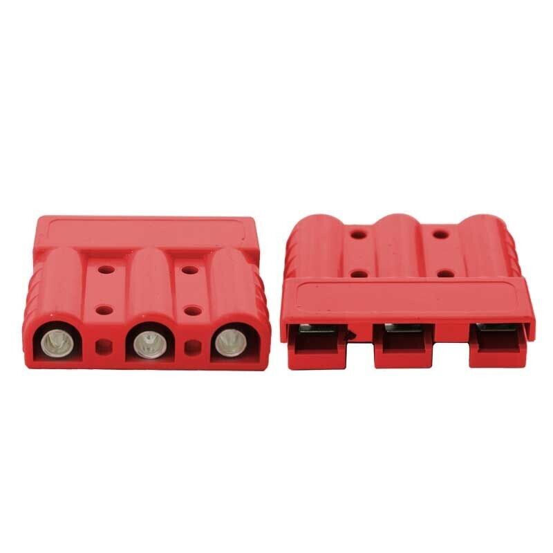 3 Pin 50Amp Anderson Connector Red | 50AND-3W-R - Home of 12 Volt Online