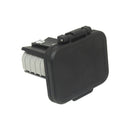 50 Amp Anderson Flush mount holder with flip lid - Includes 50 Amp Anderson style connector | 50ML-BLK-A - Home of 12 Volt Online