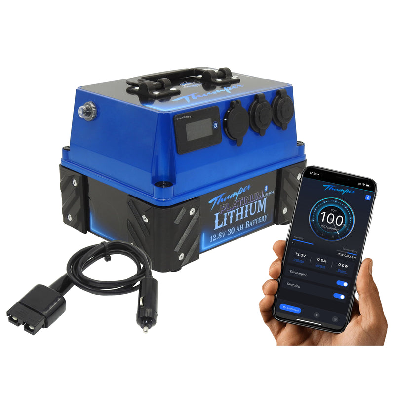 Thumper Lithium 30 AH Battery Pack BATL30 Bluetooth monitoring