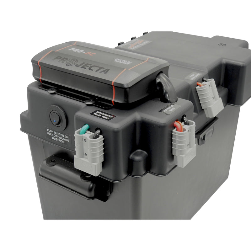 Thumper Lithium 100 AH LiFePO4 Battery TLS-100 + Thumper Battery Box PDC