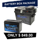 Thumper Lithium 100 AH LiFePO4 Battery TLS-100 + Thumper Battery Box PDC