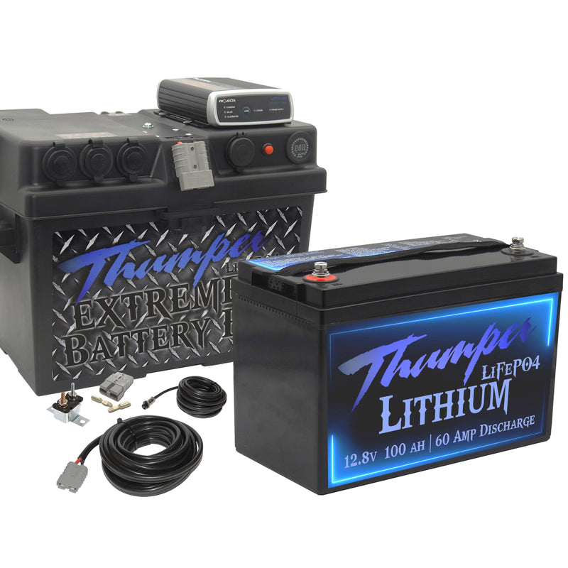 Thumper Projecta IDC25L DC DC Charger Battery Box with LITHIUM 100AH | BBG-DC(L) - Home of 12 Volt Online