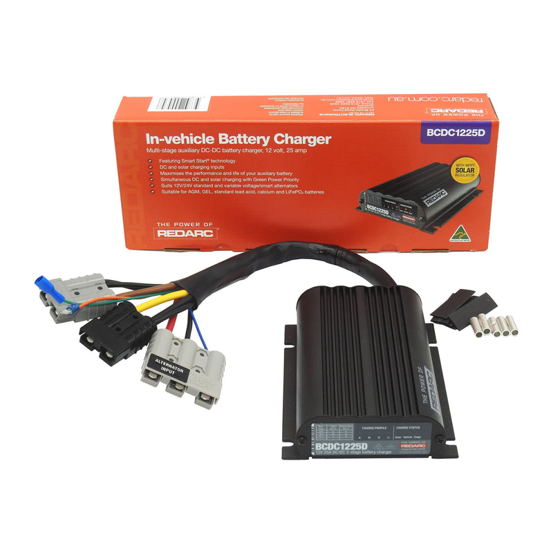 RedArc DC to Dc Battery Charger 25 Amp | BCDC1225D Quick Connect version - Home of 12 Volt Online