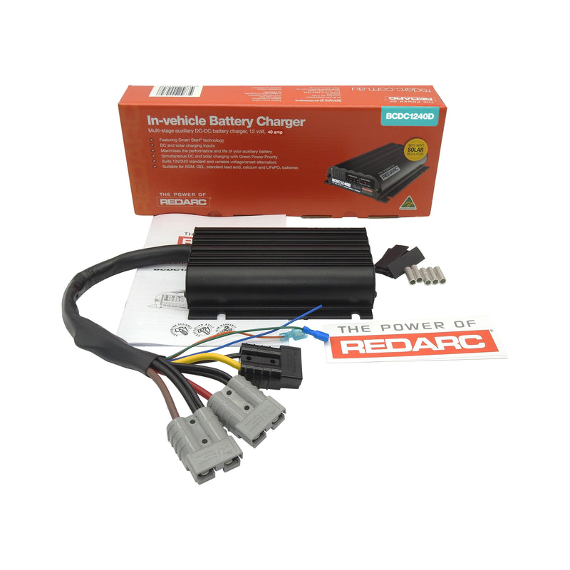 REDARC 9-33Volts CLASSIC 40Amp In Vehicle Battery Charger QUICK CONNECT| BCDC1240D-QC - Home of 12 Volt Online