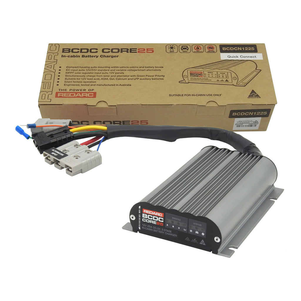 Bcdc Core Redarc BCDC CORE 'In-Cabin' 25A DC Quick Connect Battery Charger | In