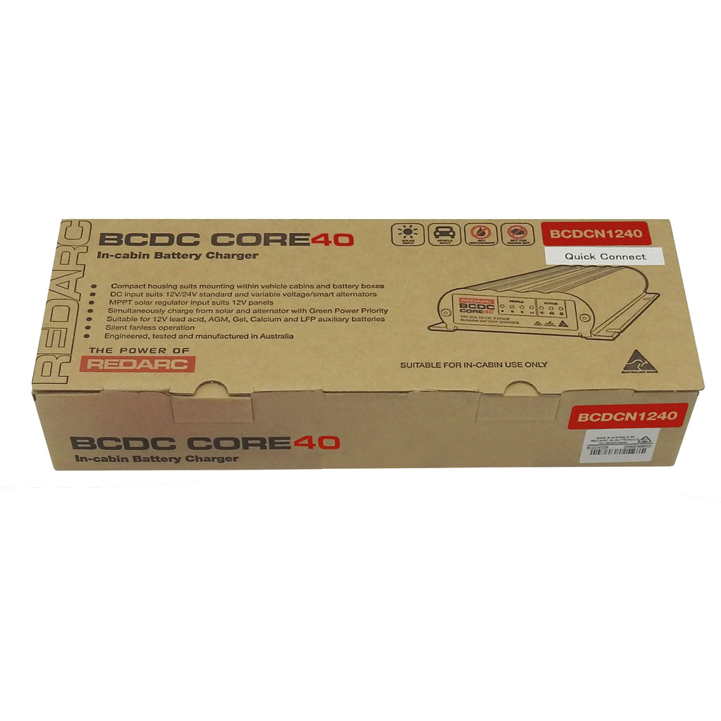 Bcdc Core Redarc BCDC CORE 'In-Cabin' 40A DC Quick Connect Battery Charger | In