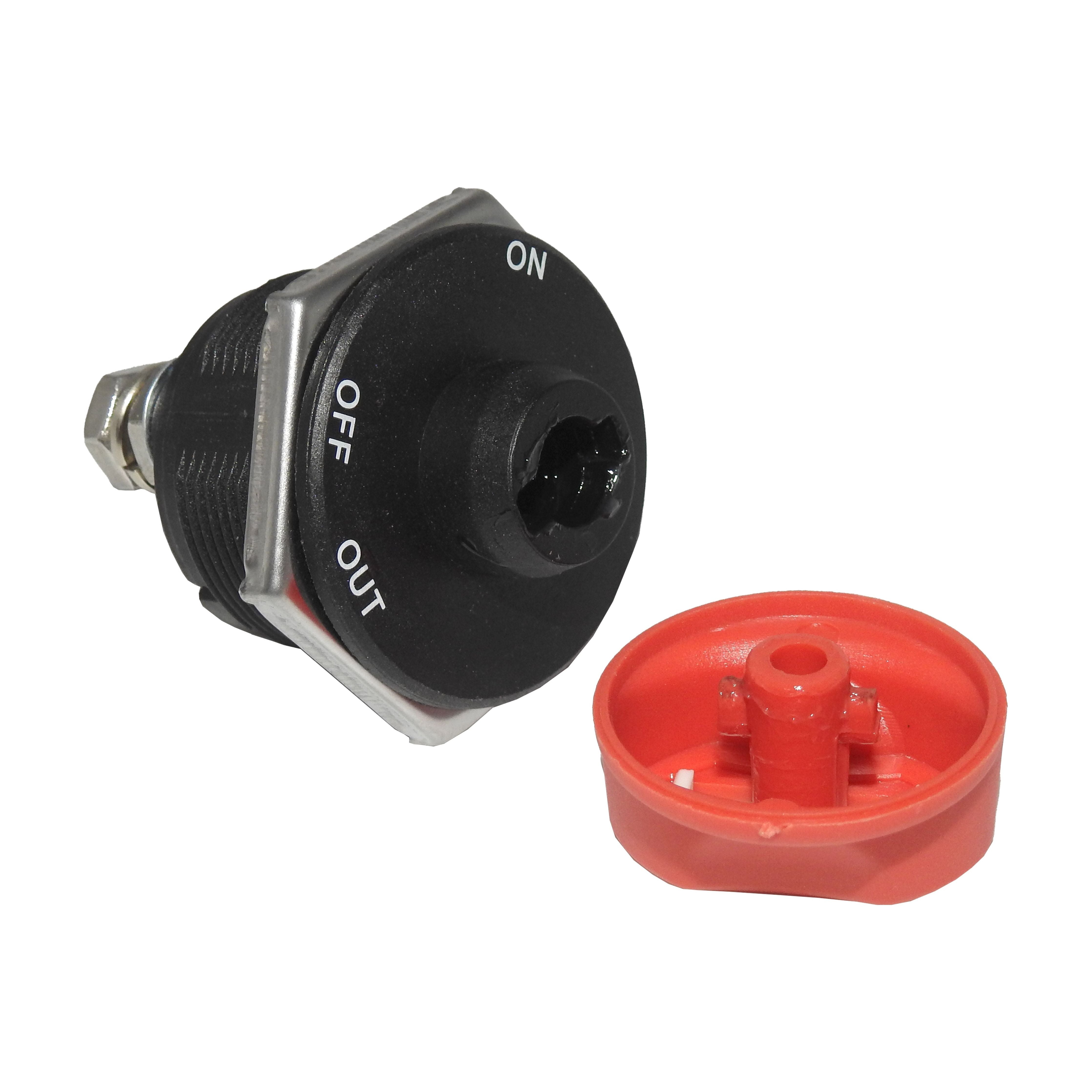 3 Way Battery Master Switch with Removable Key 100/200Amp | SW-OUT