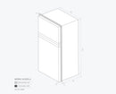 Bushman DC225 12 Volt / 24 Volt Upright 225Lt Caravan Fridge Freezer