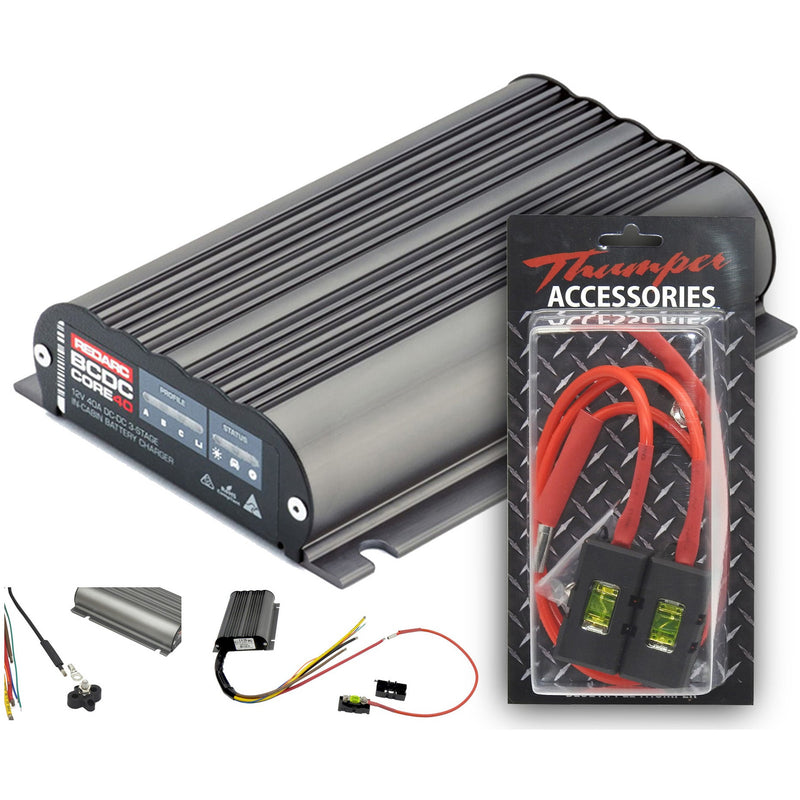 Redarc BCDC Core In-Cabin 40A DC Battery Charger |  BCDCN1240 Includes wiring loom value at $ 89.00 - Home of 12 Volt Online