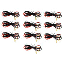 Pre-made DC cable for socket connection 3mm with spade terminal and eyelet