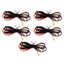 Pre-made DC cable for socket connection 3mm with spade terminal and eyelet