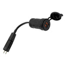 Male Engel Plug to Dual USB outlet Boot Adaptor