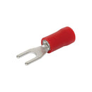 Red 5mm Fork Crimp Pk 100 | H2077B - Home of 12 Volt Online