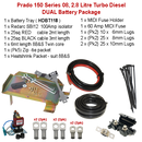 Dual Battery Package Tray SBI12 cables and more | Suit Prado 150 Series 08 2.8 Litre Turbo Diesel | HDBT118 - Home of 12 Volt Online