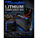 Battery Storage box - Thumper Lithium Storage compliance box suits Lithium LiFePO4  |  TL-SB