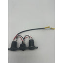 Accessory Plate - 3 gang - PRE-WIRED Sockets