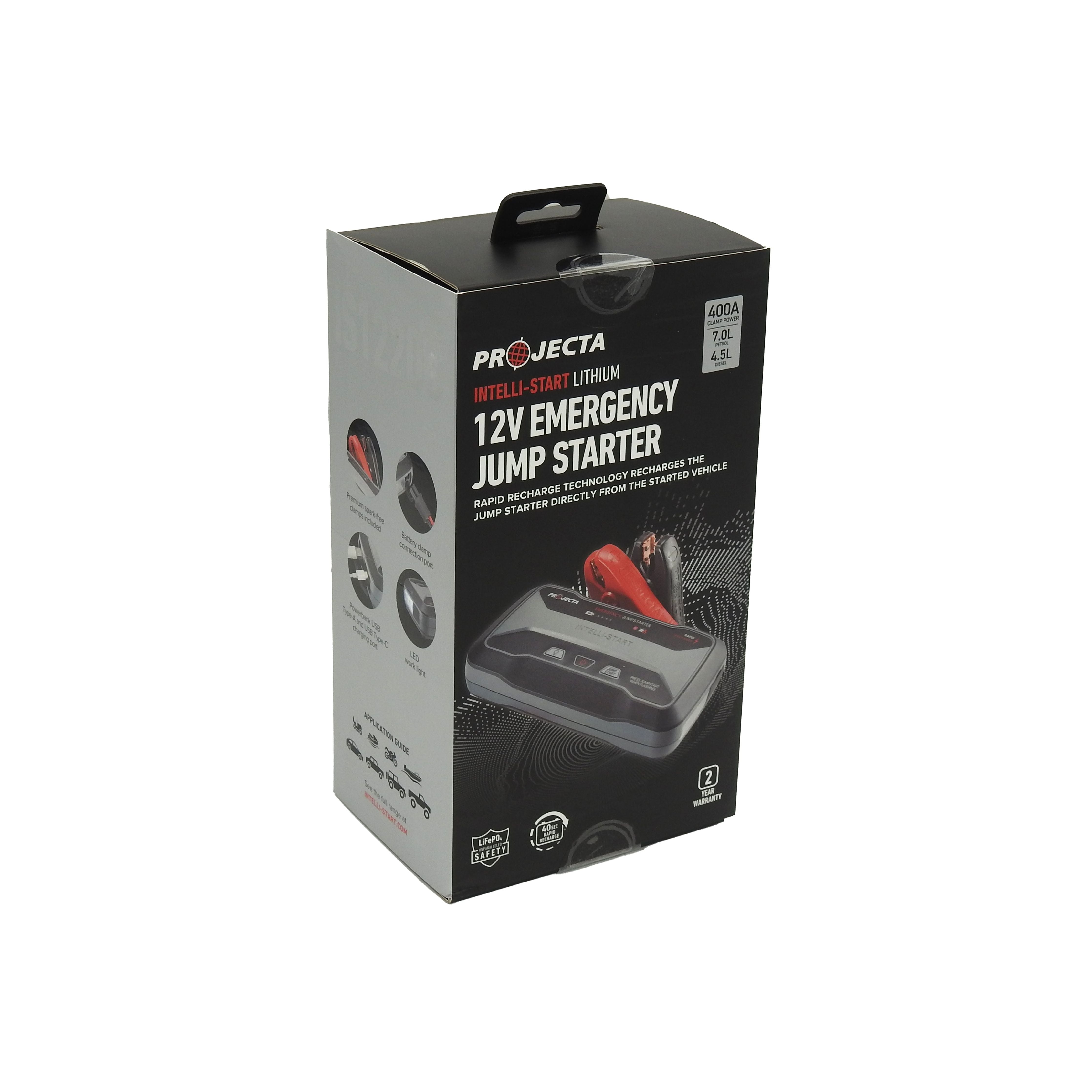 Projecta Intelli-Start 12V 1200A Lithium Emergency Jump Start & Power