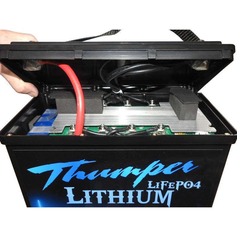 High quality construction and BMS inside Thumper lithium battery