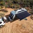 Luxury Awnings 1050W or 850W Flexible Solar Awning 16ft or 12ft / Black or Silver